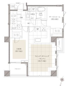 ディアナガーデン柿の木坂 間取り B type