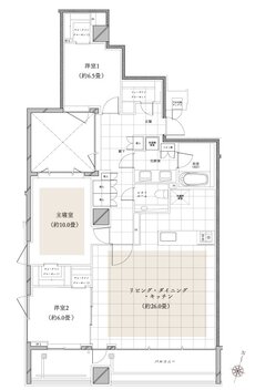 ディアナガーデン柿の木坂 間取り D type