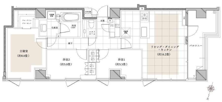 ディアナガーデン柿の木坂 間取り I type［第2期］