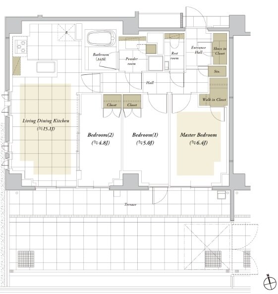 ディアナコート四谷 間取り Ag type