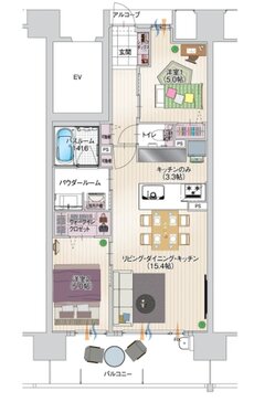 アルファステイツ下松桜町 間取り B type