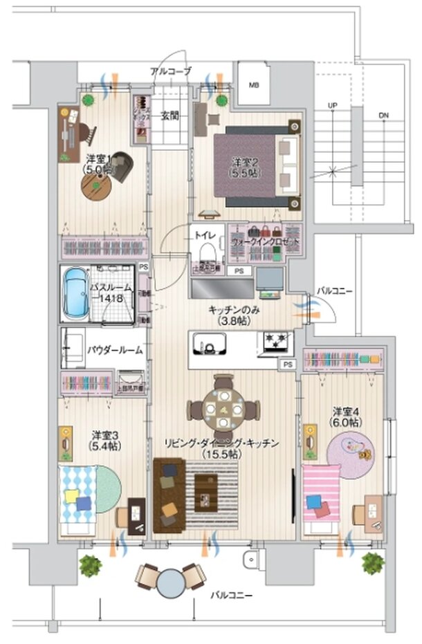 アルファステイツ下松桜町 間取り G type