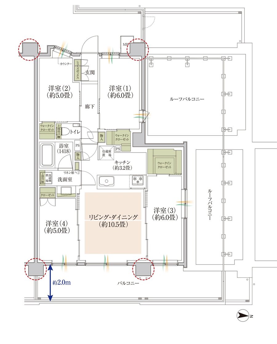 TOKYO WEST GARDEN PROJECT 間取り R1r type