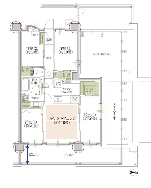 TOKYO WEST GARDEN PROJECT 間取り R1r type