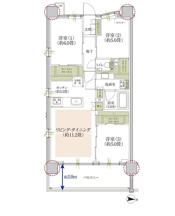 TOKYO WEST GARDEN PROJECT 間取り L type