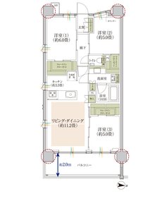 TOKYO WEST GARDEN PROJECT 間取り L type