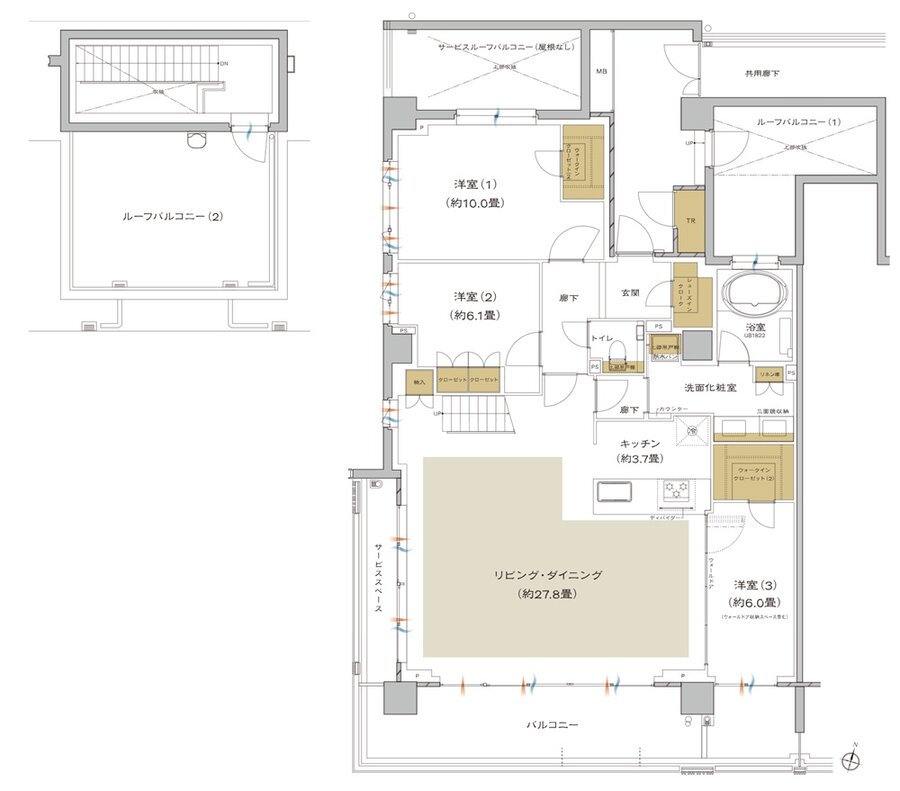 プラウド美しが丘ヒルサイド 間取り Lr type
