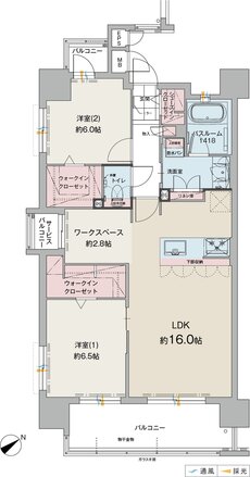 ファーネスト郡元レジデンス 間取り A type（メニュー1）