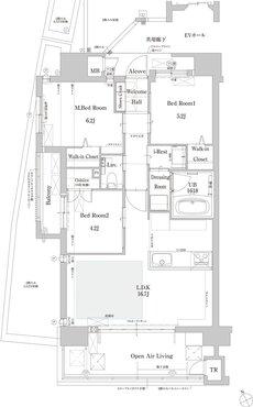 アーティックス若松駅ソルディア 間取り A-TYPE