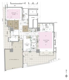 CLUB THE.HOUSE大橋テラス 間取り Eタイプ