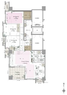 CLUB THE.HOUSE大橋テラス 間取り Gタイプ