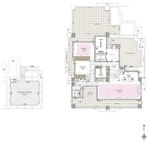 CLUB THE.HOUSE大橋テラス 間取り Iタイプ