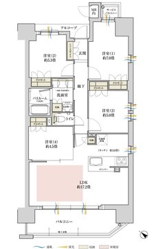 ワコーレ加古川駅前 間取り E type