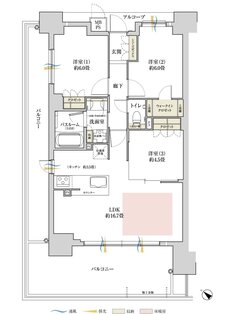 ワコーレ加古川駅前 間取り B3 type