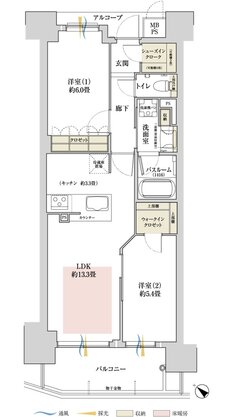 ワコーレ加古川駅前 間取り C1 type