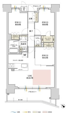 ワコーレ加古川駅前 間取り B1 type