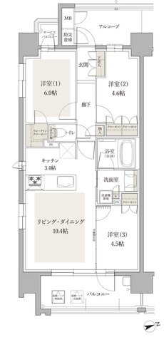 プレイズ名古屋 間取り A type