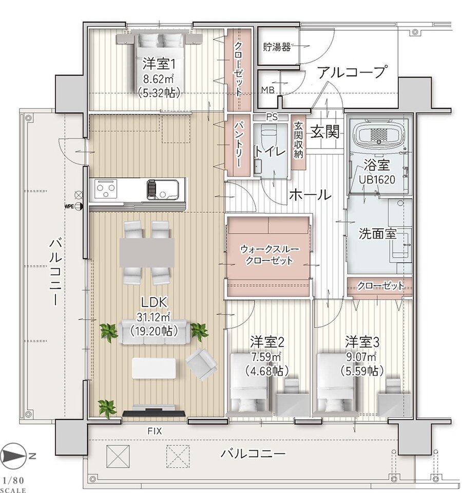 アーデント黒石 間取り A TYPE