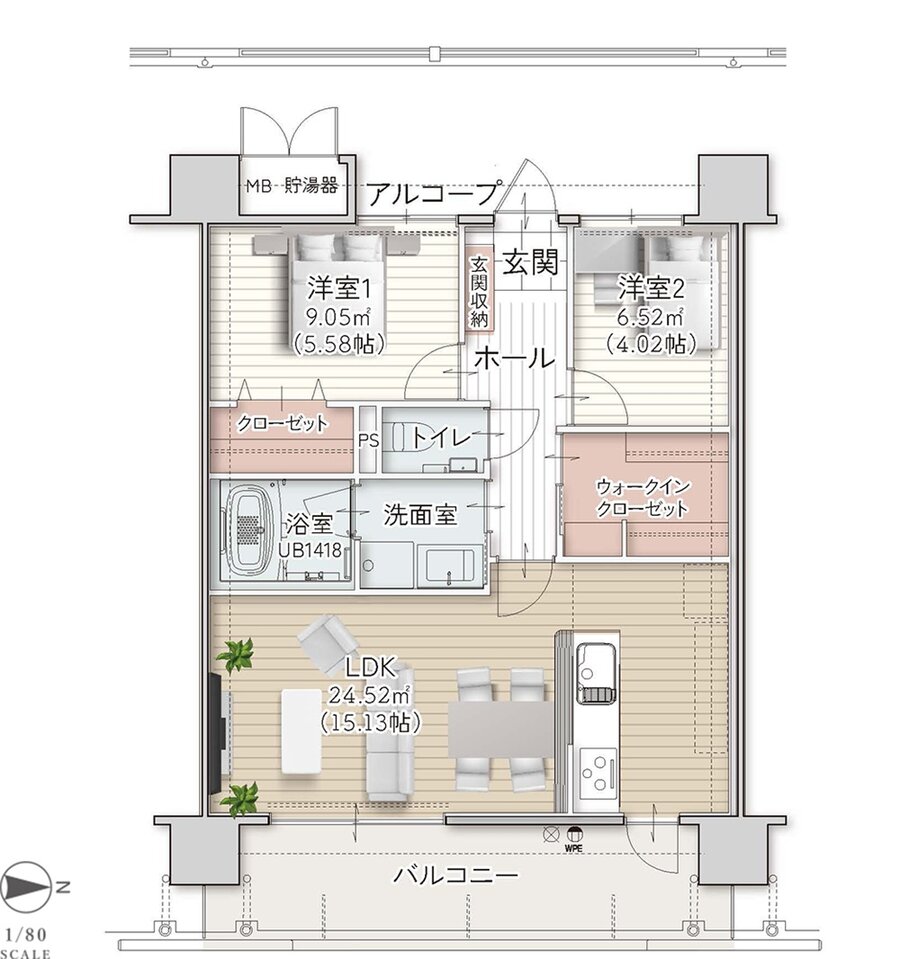 アーデント黒石 間取り B TYPE
