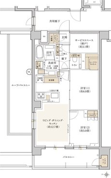 リビオ中野レジデンス 間取り Erタイプ