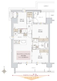 ユニハイム御堂筋あびこ 間取り A type