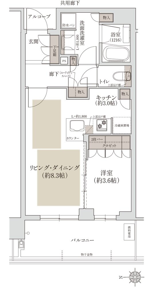 ジオタワー宝塚 グランレジス 間取り S-40D TYPE[南棟]
