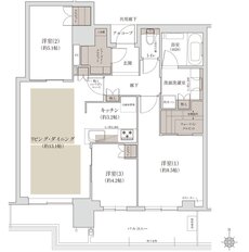 ジオタワー宝塚 グランレジス 間取り N-80T TYPE BASIC[北棟]