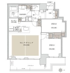 ジオタワー宝塚 グランレジス 間取り S-70Z TYPE MENU1[南棟]