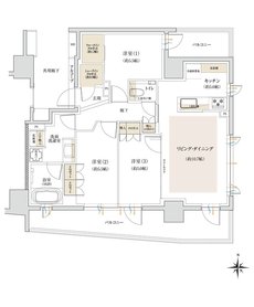 ジオ三鷹下連雀 間取り Fタイプ