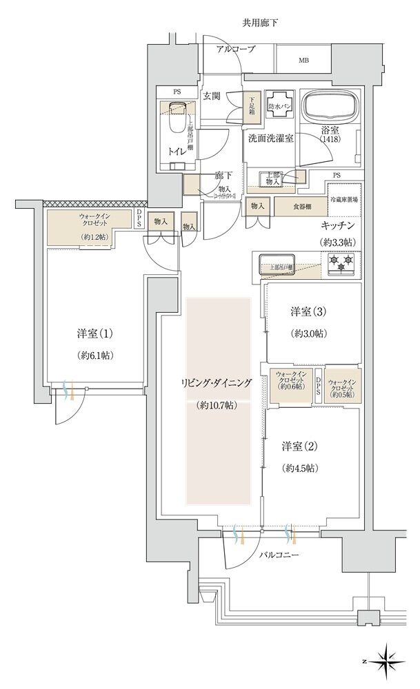 ジオ三鷹下連雀 間取り B type