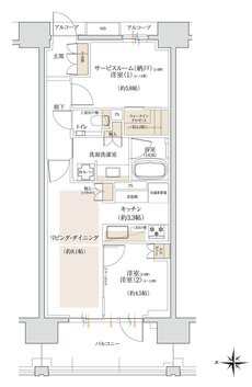 ジオ三鷹下連雀 間取り C type