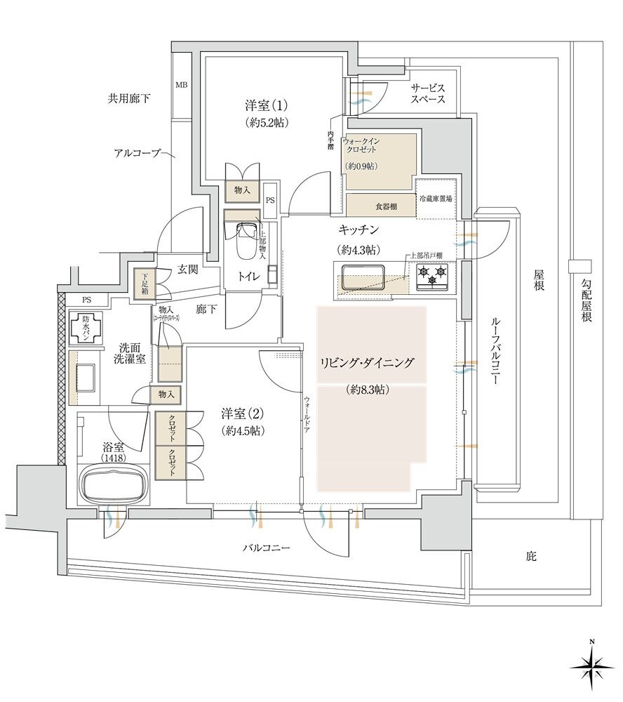 ジオ三鷹下連雀 間取り Gr type