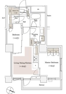 パークホームズ文京白山ヒルテラス 間取り Aタイプ