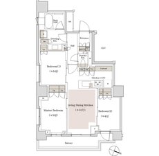 パークホームズ文京白山ヒルテラス 間取り Bタイプ