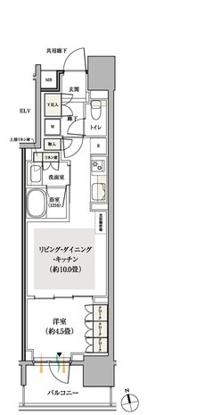 パークホームズ船橋 間取り 37Cタイプ