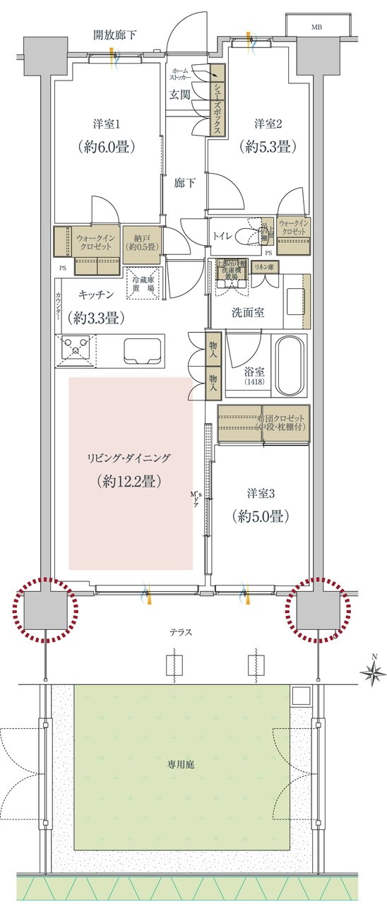 GREEN TOKYO PROJECT 間取り A7g type