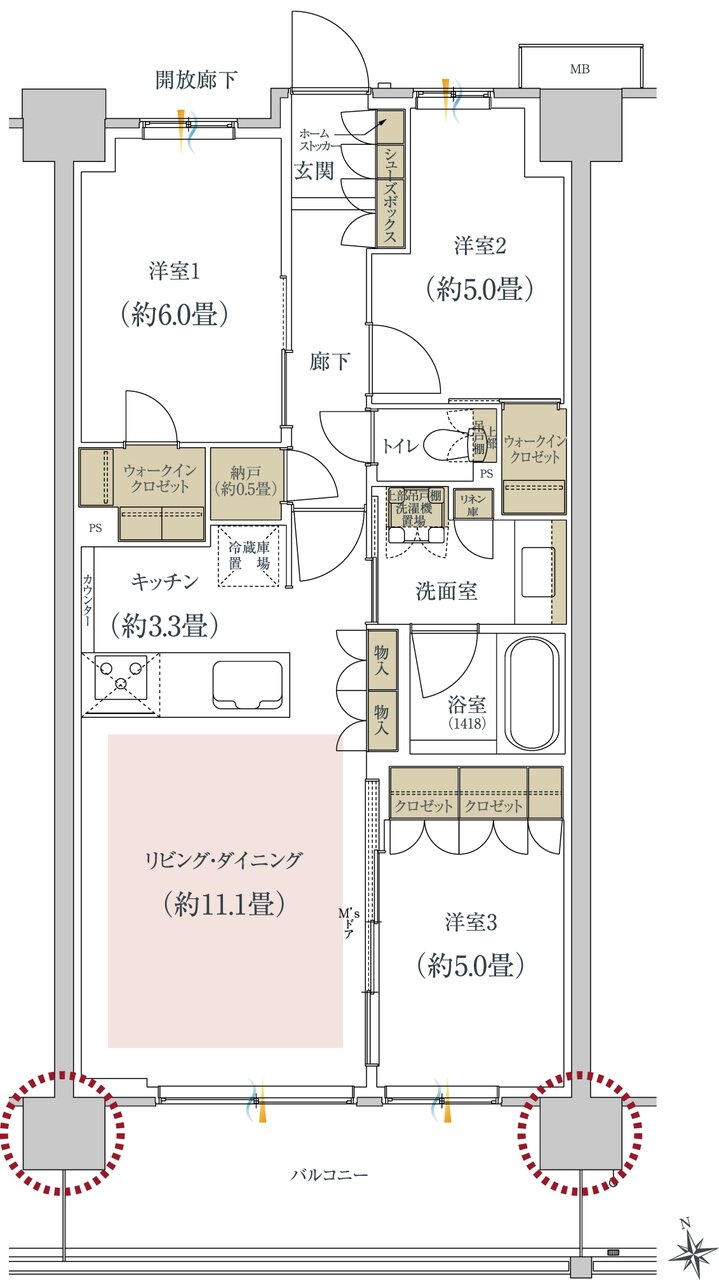 GREEN TOKYO PROJECT 間取り B3 type