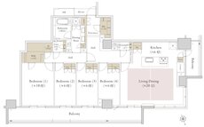 ウエリスタワー枚方樟葉／TOWER＆ FOREST 間取り PA TYPE