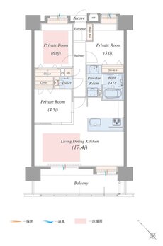 アルバガーデン佐賀城東 間取り Bタイプ