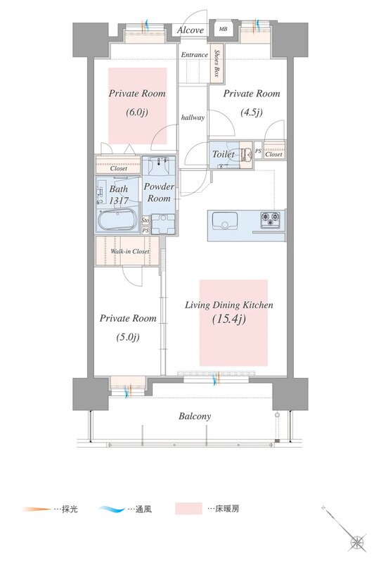 アルバガーデン佐賀城東 間取り Cタイプ
