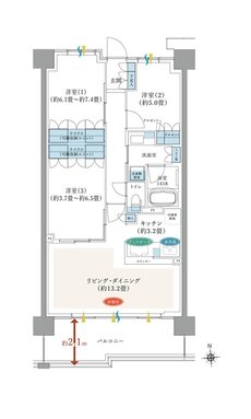 TOKYO LINK WITH TOWN PROJECT(東京リンクウィズタウンプロジェクト） 間取り E6 type