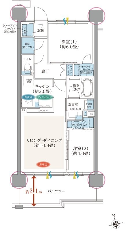TOKYO LINK WITH TOWN PROJECT(東京リンクウィズタウンプロジェクト） 間取り C15 type