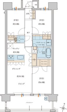 MJR浦上THE ONCE 間取り B type［Basic Plan］
