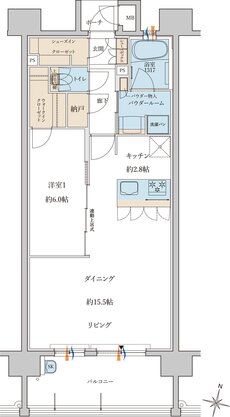 MJR浦上THE ONCE 間取り D type［Menu1 Plan］