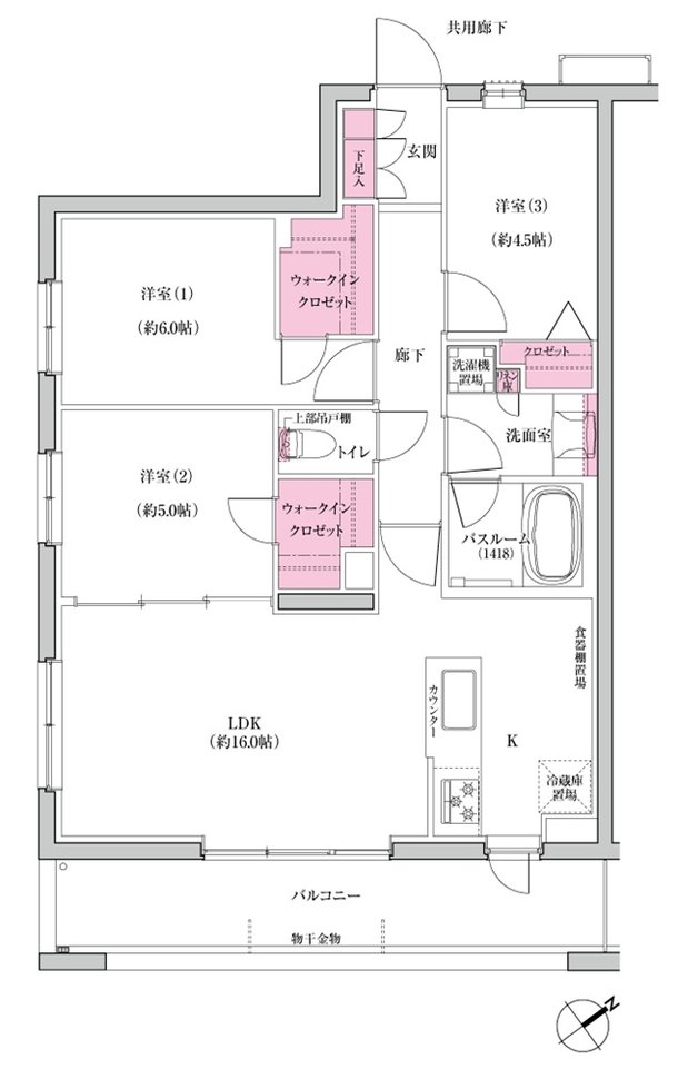 シンビエンス世田谷尾山台 間取り A type