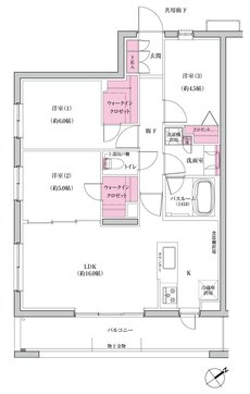 シンビエンス世田谷尾山台 間取り A type