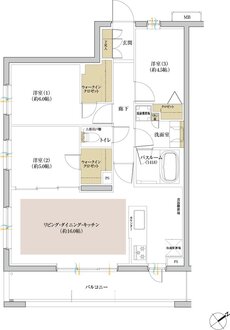 シンビエンス世田谷尾山台 間取り A type