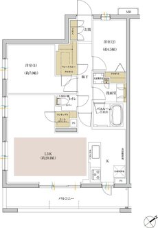 シンビエンス世田谷尾山台 間取り A type(セレクトプラン1)