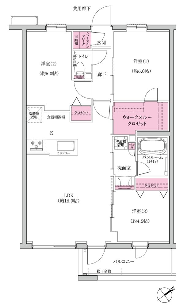 シンビエンス世田谷尾山台 間取り B1 type