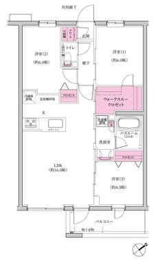 シンビエンス世田谷尾山台 間取り B1 type